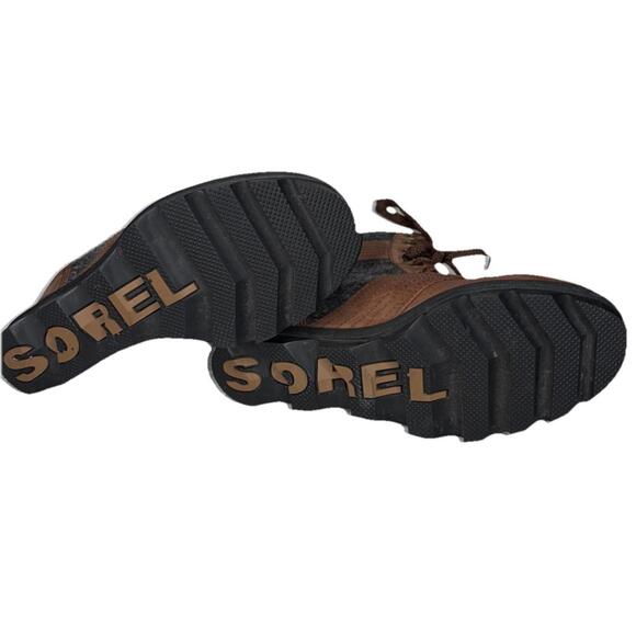 Sorel Lexie Wedge Boots Women’s Camel Brown Size 9 - Picture 9 of 9